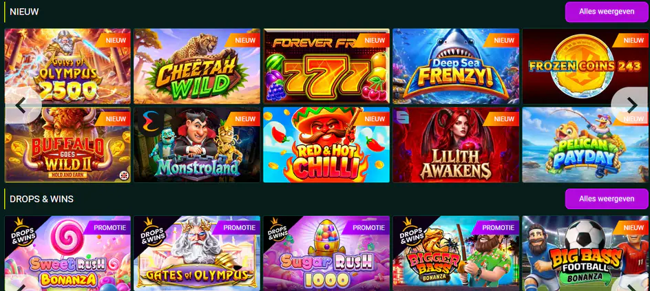 spinbetter casino nieuw spellen